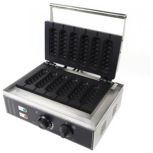 Máquina de Hot Dog Profissional Antiaderente até 6un Por Vez em Aço Inoxidável, 110V 1500W, TFCFL, Prata