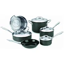 Conjunto de Panelas Antiaderentes com Anodização, Peças, CUISINART GG 10, Verde