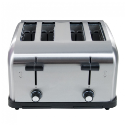Torradeira Comercial Clivia para Restaurante, 4 Fatias, Máquina de Aquecimento de Pão Comercial, Pop-up Automático, Fornos de Pão em Aço