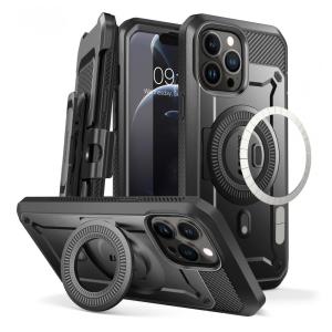 Capa para Iphone 13 Pro Max com Protetor de Tela Embutido, SUPCASE, Preta