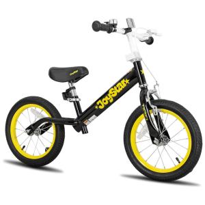 Bicicleta sem Pedal para Crianças de 3 a 8 Anos com Freio a Mão, Assento e Guidão Ajustáveis, JOYSTAR, Preta