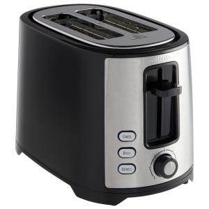 Torradeira Bagel Extra Larga Hamilton Beach 22633G 2 Fatias Aço Escovado Preto 120V