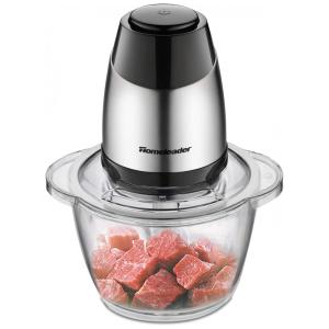 Processador de Alimentos 5 xícaras com Acessórios, 110V 300W, Homeleader, Preto e Prata