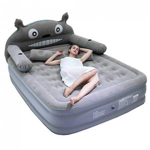 Colchão Inflável Twin Queen Size Air Mattress, Cinza