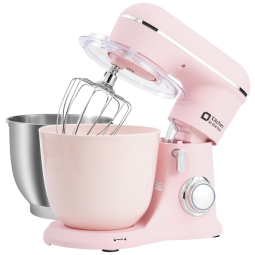 Batedeira Kitchen in the box Stand Mixer, 4.5Litros,5Litros com Duas Tigelas, Design Elegante com Acabamento Fosco em Rosa Pink