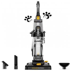 eureka Aspirador de Pó Turbo, Capacidade 2.6L, 5 Configurações, Preto