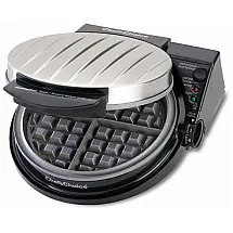 Máquina de Waffle Antiaderente 2 Fatias com Controle de Temperatura, 110v, CHEFSCHOICE 8301100, Cinza