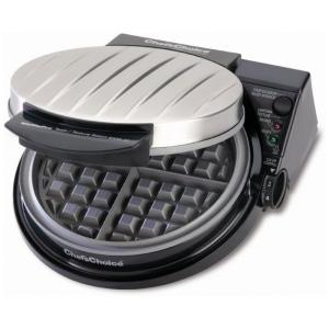Máquina de Waffle Antiaderente 2 Fatias com Controle de Temperatura, 110v, CHEFSCHOICE 8301100, Cinza