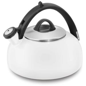 Chaleira de Chá Cuisinart CTK-EOS2W de 2 Litros com Apito – Design Elegante em Porcelana Esmaltada Branca