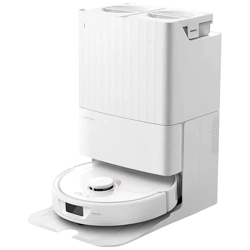 Aspirador de Pó Robô com Auto Esvaziamento e Sucção Forte 5500PA, 110V, Roborock Q Revo, Branco