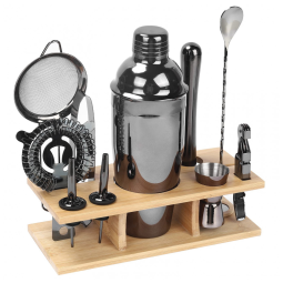 Kit Bn Profissional 11 Peças em, Cor, JNWINOG Gun Metal Black, Prateado