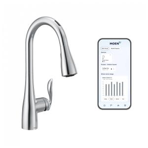 Torneira Cozinha com Controle de Voz e Sensor de Movimento, Moen 7594EVC Arbor, Cromada
