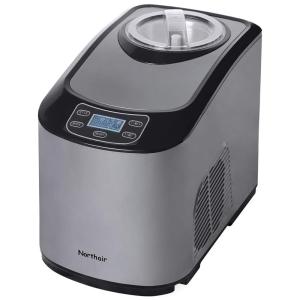 Sorveteira Totalmente Automática Aço Inoxidável com 1,3 Litros, NORTHAIR ICM 15A Dark Gray, Cinza escuro
