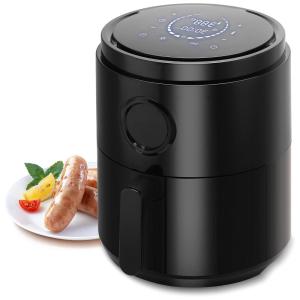 Fritadeira Elétrica AirFryer 5L com Painel LCD, 1400W, 110V, KISMILE, Preto