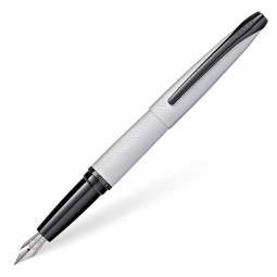 ATX Caneta Tinteiro com Escrita Suave Ponta Média e Estojo, Branca, CROSS 886 43MS, Branco