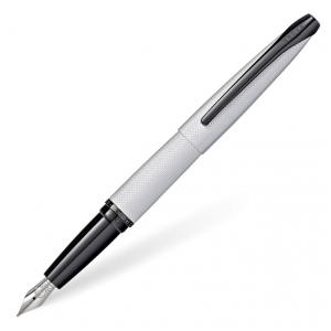 ATX Caneta Tinteiro com Escrita Suave Ponta Média e Estojo, Branca, CROSS 886 43MS, Branco