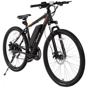 Elecony Bicicleta Elétrica Motorizada 26 Velocidades e 3 Modos, 350W, Preta