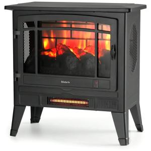 Lareira Elétrica Realista Portátil 1400W, TURBRO Suburbs TS25, Preto