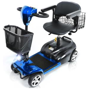 Cadeira de Rodas Elétrica Dobrável para Adultos, 120 kg, 22 km de Autonomia, 8 km/h, Bateria de Longa Duração com Carregador