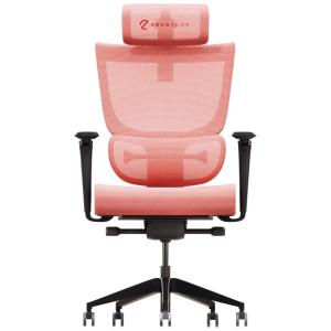 Cadeira de Escritório Ergonômica com Encosto Ajustável e Apoio 5D, ErgoTune, Rosa