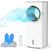 Climatizador de Ar Portátil BLF T05 2 em1 com 3 Velocidades, 80W, 110v, 5 SUNDAY LIVING, Branco