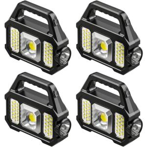 LYNOR Lanterna 9000LM com USB, á Prova D IPX5, com Tripé, IYNOR, Preto