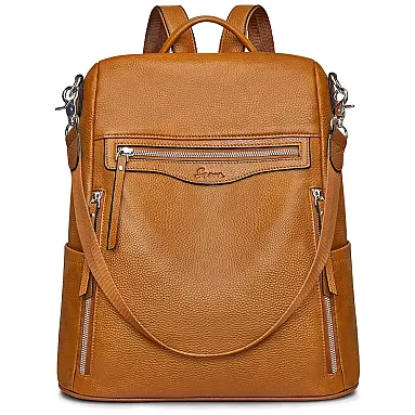 Mochila Feminina de Couro conversível