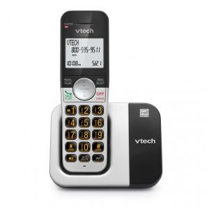 Telefone sem fio VTech com Display Amplo e Teclas Grandes, Tecnologia DECT 6.0, Identificação de Chamadas, Viva-Voz, Modo ECO e Rediscagem
