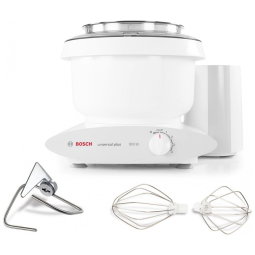 Batedeira Elétrica de Bancada 6.5L 4 Velocidades em Aço Inoxidável, 110V 800W, Bosch, Branca