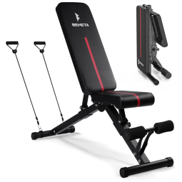 BENETA Banco Multiuso para Treino Corpo Inteiro em Casa, Preto