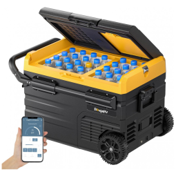 Mini Geladeira, Cooler Automotiva Elétrico Portátil 35L, 110v, BOUGERV CR35, Preto