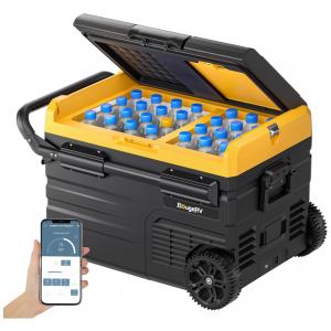 Mini Geladeira, Cooler Automotiva Elétrico Portátil 35L, 110v, BOUGERV CR35, Preto