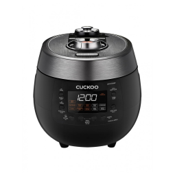 Panela de Arroz Elétrica 1.4L, com 12 Predefinições e Tela LCD, 110v, CUCKOO CRP RT0609FB, Preto
