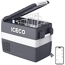 Mini Geladeira e Frigobar para carro Portátil 12V, 110 40L, 220v, ICECO JP40 with Cover, Preto