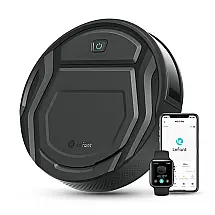 Robô Aspirador Lefant M210 Pro Preto Ultra Fino 7,6cm 4000Pa WiFi Alexa 200min