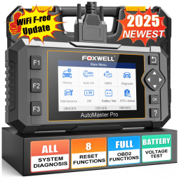 Scanner Automotivo com Sistema de Diagnóstico Obd2 NT624, 12V, FOXWELL, Preto