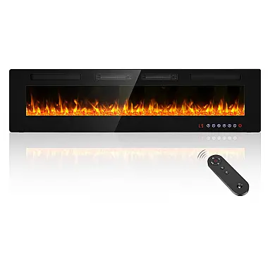 Lareira Elétrica de Embutir Ultrafina
