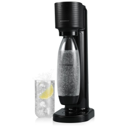 SodaStream Gaia Sparkling Máquina de fazer água, Black - Transforme Água em Água com Gás em Segundos!