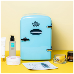 Mini Geladeira para Skincare 6 Litros Portátil, 12V, 110v, THE BEAUTY SPY, Azul