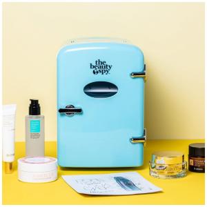 Mini Geladeira para Skincare 6 Litros Portátil, 12V, 110v, THE BEAUTY SPY, Azul