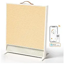 Aquecedor Elétrico Portátil com Controle por APP e Silencioso, 110V 1500W, SUNKOS, Branco
