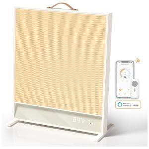Aquecedor Elétrico Portátil com Controle por APP e Silencioso, 110V 1500W, SUNKOS, Branco