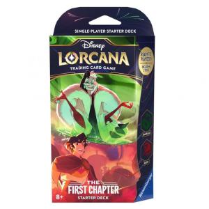 Jogo de Cartas Disney Lorcana Capítulo 1 Ruby Emerald, para Jogadores a Partir de 8 Anos, Ravensburger