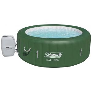 Spa Inflável Hidromassagem para 4 Pessoas com até 140 Jatos, Coleman SaluSpa, Verde