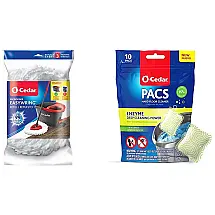 Kit Refil Mop Microfibra e Limpa Pisos Natural Aroma Cítrico, O Cedar