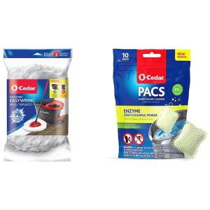 Kit Refil Mop Microfibra e Limpa Pisos Natural Aroma Cítrico, O Cedar