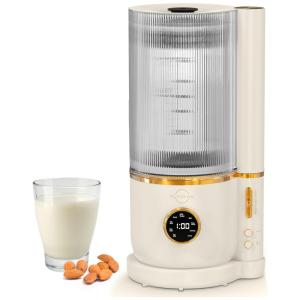 Máquina de Leite Vegetal 1,5L com Tela LED, 6 Lâminas e Temporizador 12H, NutriBrew, Creme
