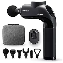 Massageador Pistola Elétrico Profissional Sem Fio 6 Acessórios e 5 Velocidades Ultra Silencioso, LIFEPRO, Preto
