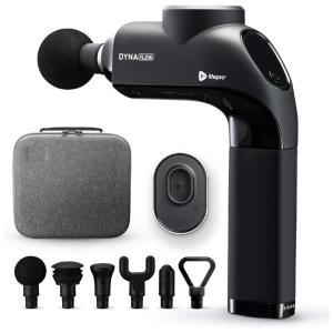 Massageador Pistola Elétrico Profissional Sem Fio 6 Acessórios e 5 Velocidades Ultra Silencioso, LIFEPRO, Preto