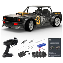 Carro de Controle Remoto Off Road 4x4, Escala 1:16 com Velocidade até 30 km/h, Controle de Direção de 2,4 GHz em Escala Real e Luzes